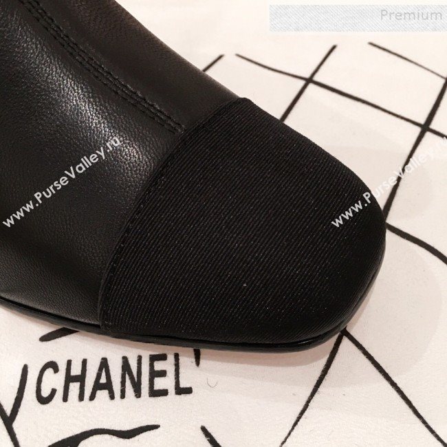 Chanel Lambskin Short Boots Black 04 2019 (KL-9110653)