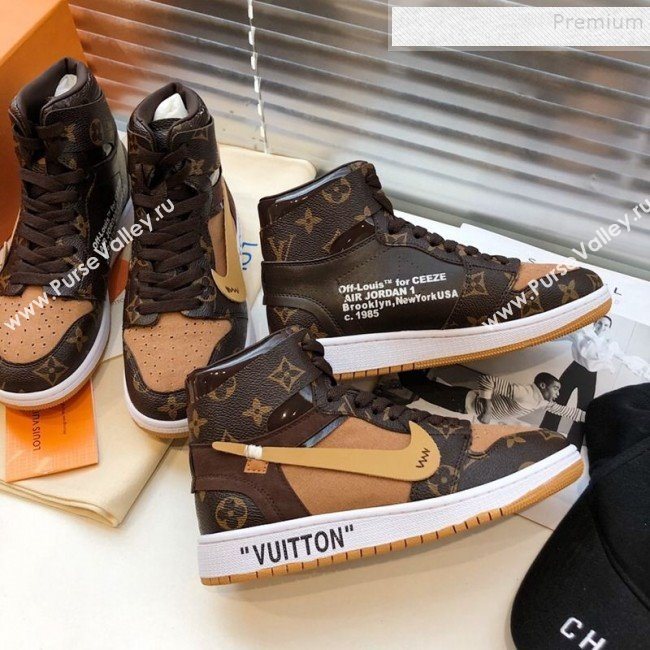 Louis Vuitton x Nike Monogram Canvas High-top Sneakers 2020 (DLY-9110915)