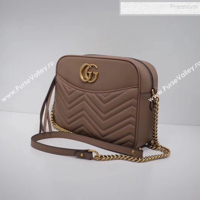 Gucci GG Marmont Matelassé Medium shoulder Bag 443499 Nude (LX-9110481)