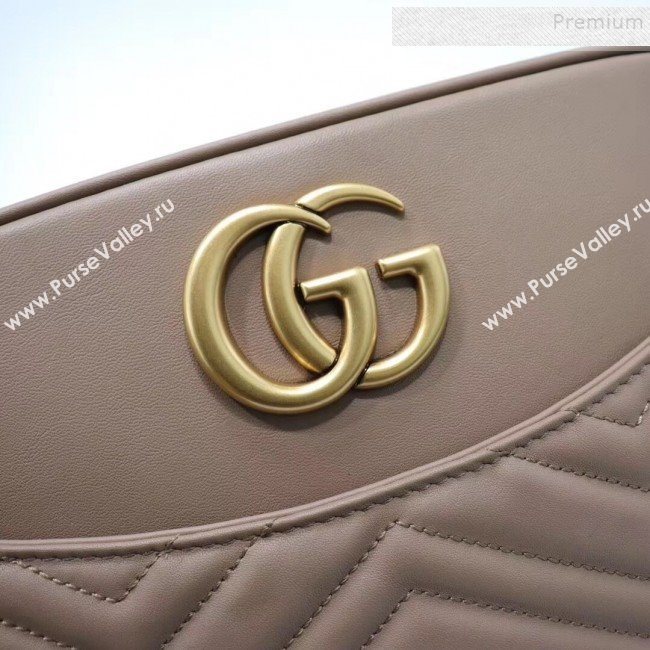 Gucci GG Marmont Matelassé Medium shoulder Bag 443499 Nude (LX-9110481)