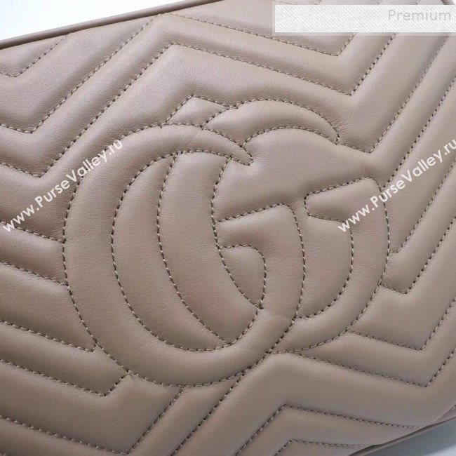 Gucci GG Marmont Matelassé Medium shoulder Bag 443499 Nude (LX-9110481)