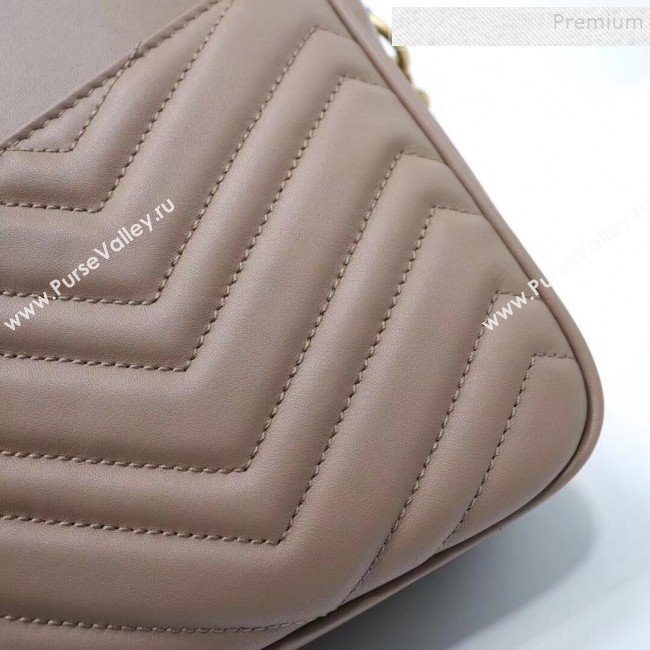 Gucci GG Marmont Matelassé Medium shoulder Bag 443499 Nude (LX-9110481)