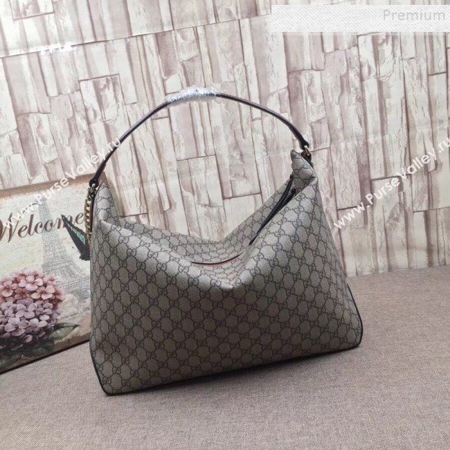 Gucci GG Supreme Large Hobo 477324 Beige 2019 (LONGX-9110552)