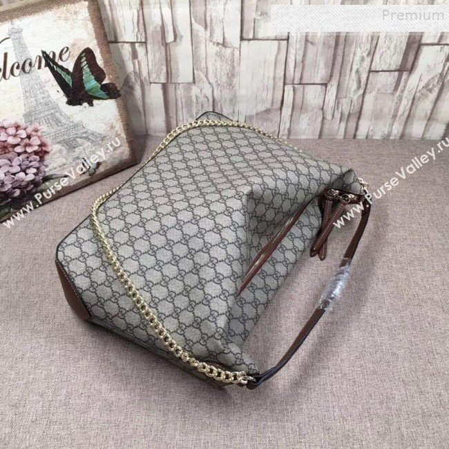 Gucci GG Supreme Large Hobo 477324 Beige 2019 (LONGX-9110552)