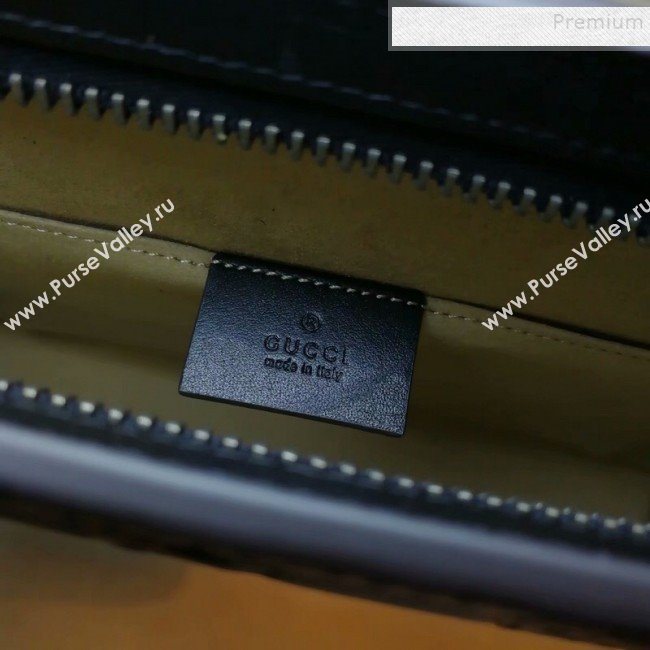 Gucci GG Signature Web Pouch 475316 Black 2019 (DLH-9111228)