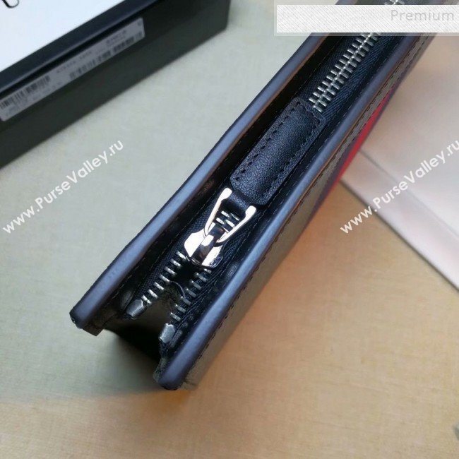 Gucci GG Supreme Web Pouch 475316 Black 2019 (DLH-9111227)