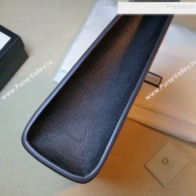 Gucci GG Supreme Web Pouch 475316 Black 2019 (DLH-9111227)