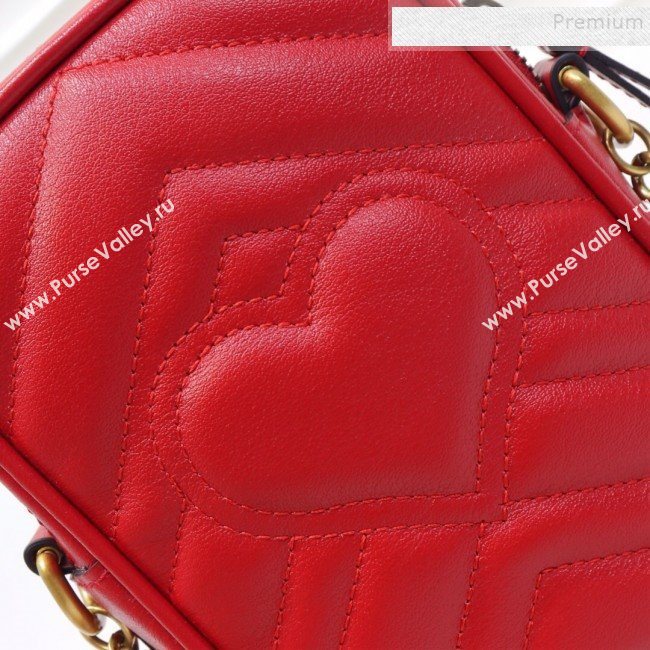 Gucci GG Marmont Mini Bag 598597 Red 2019 (MINGH-9111233)