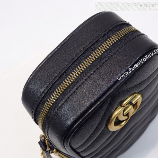Gucci GG Marmont Mini Bag 598597 Black 2019 (MINGH-9111231)