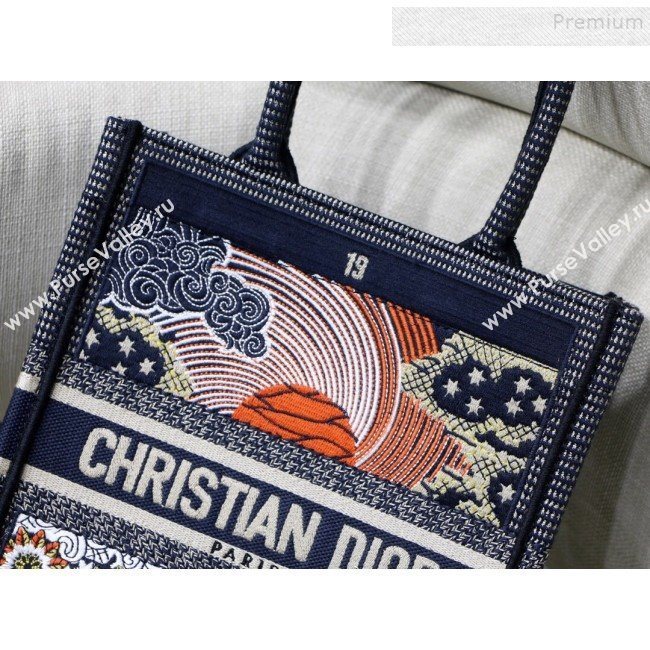 Dior Sun Vertical Dior Book Tote Bag in Tarot Embroidered Canvas 2019 (XYD-9111234)