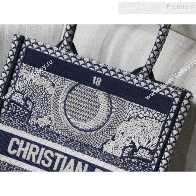 Dior Moon Vertical Dior Book Tote Bag in Tarot Embroidered Canvas 2019 (XYD-9111236)