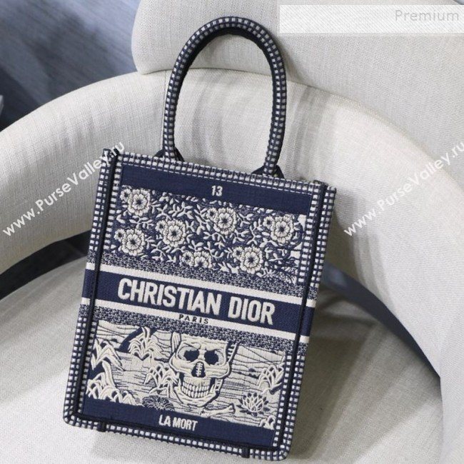 Dior Wheel of Fortune Vertical Dior Book Tote Bag in Tarot Embroidered Canvas 2019 (XYD-9111237)
