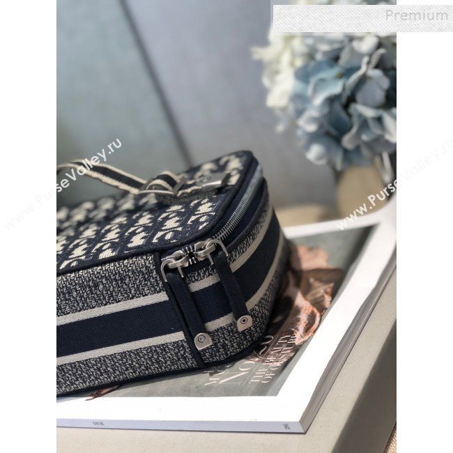Dior Blue Oblique Canvas Small Cosmetic Bag 2019 (AFEI-9111429)