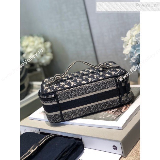 Dior Blue Oblique Canvas Small Cosmetic Bag 2019 (AFEI-9111429)