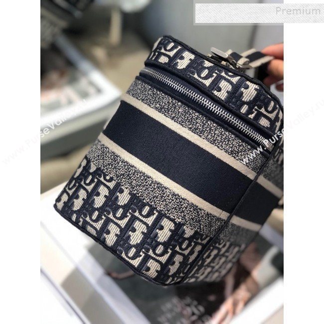 Dior Blue Oblique Canvas Large Cosmetic Bag 2019 (AFEI-9111430)