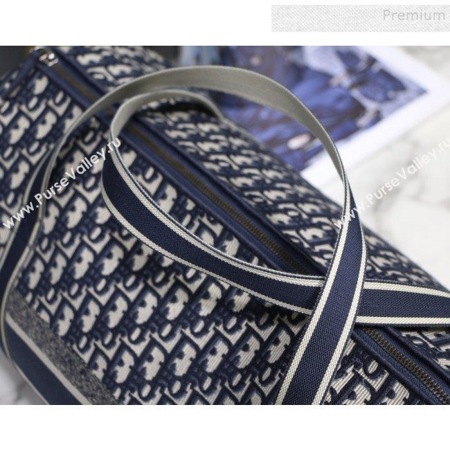 Dior Blue Oblique Canvas Rolling Travel Bag 2019 (AFEI-9111431)