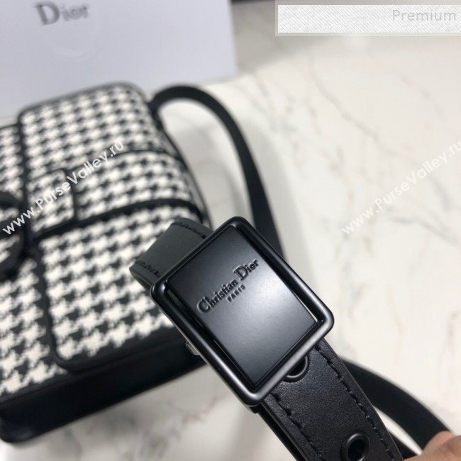 Dior 30 Montaigne Houndstooth Canvas Bag Black/White 2019 (XYD-9111246)