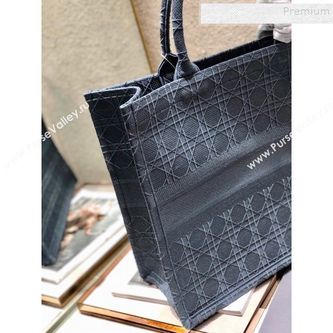 Dior Book Tote Large Bag in Geometry Embroidered Canvas Grey 2019 (XYD-9111247)
