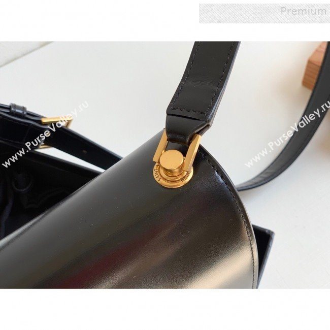 Saint Laurent Carre Satchel Box in Smooth Leather 585060 Black 2019 (KTSD-9111303)