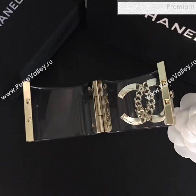 Chanel Resin Lock Chain CC Cuff Bracelet 2019 (YF-9111623)