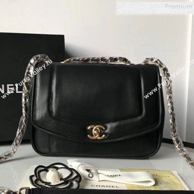 Chanel Lambskin Medium Flap Bag AS1178 Black 2019 (KAIS-9111803)