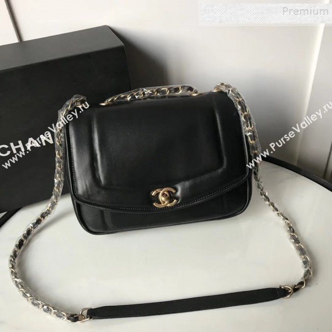 Chanel Lambskin Medium Flap Bag AS1178 Black 2019 (KAIS-9111803)