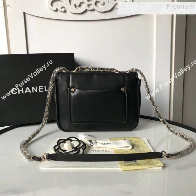 Chanel Lambskin Medium Flap Bag AS1178 Black 2019 (KAIS-9111803)