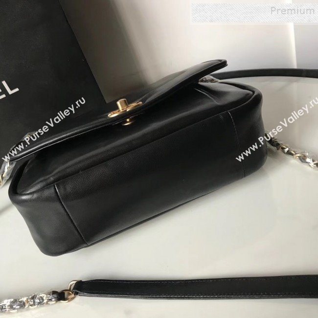 Chanel Lambskin Medium Flap Bag AS1178 Black 2019 (KAIS-9111803)