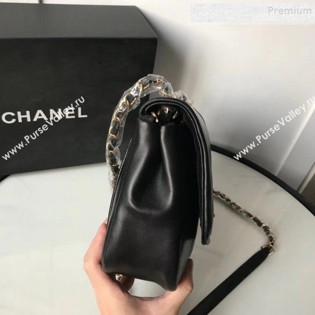Chanel Lambskin Medium Flap Bag AS1178 Black 2019 (KAIS-9111803)