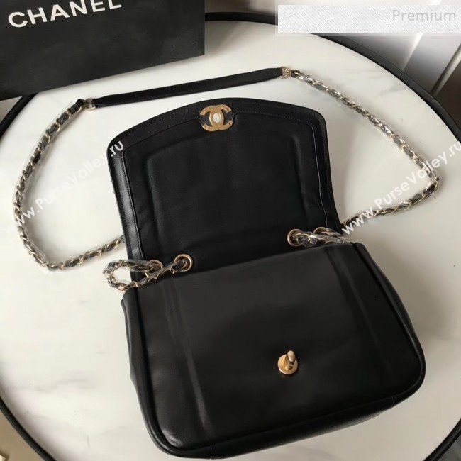 Chanel Lambskin Medium Flap Bag AS1178 Black 2019 (KAIS-9111803)