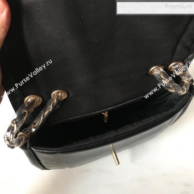 Chanel Lambskin Medium Flap Bag AS1178 Black 2019 (KAIS-9111803)