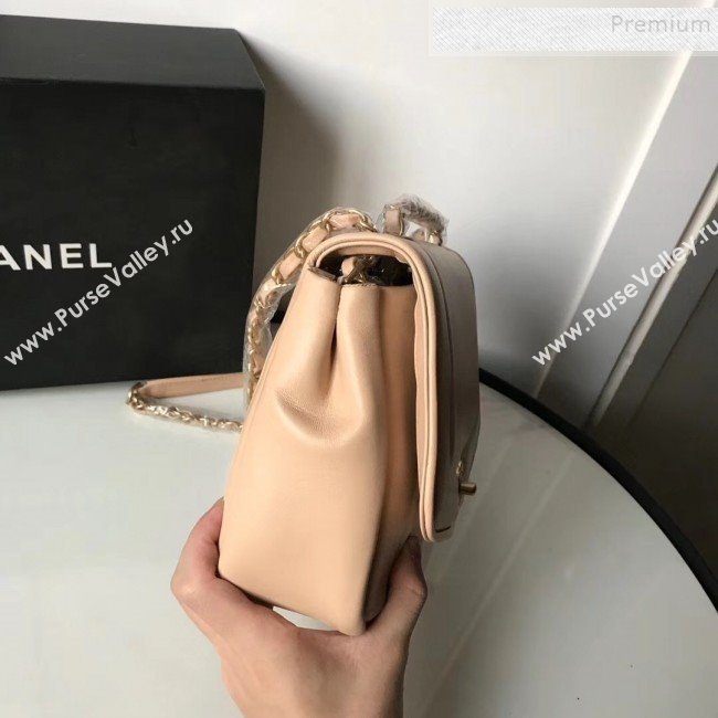Chanel Lambskin Medium Flap Bag AS1178 Beige 2019 (KAIS-9111804)