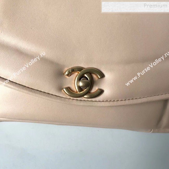 Chanel Lambskin Medium Flap Bag AS1178 Beige 2019 (KAIS-9111804)