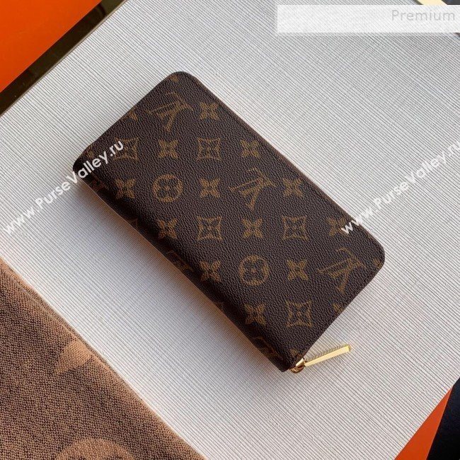 Louis Vuitton Monogram Canvas Print Zippy Wallet M68487 Red 2019 (KD-9111816)