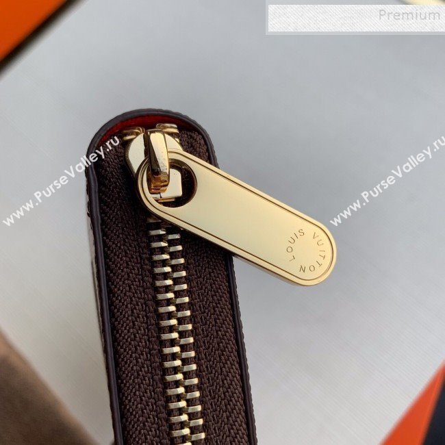 Louis Vuitton Monogram Canvas Print Zippy Wallet M68487 Red 2019 (KD-9111816)