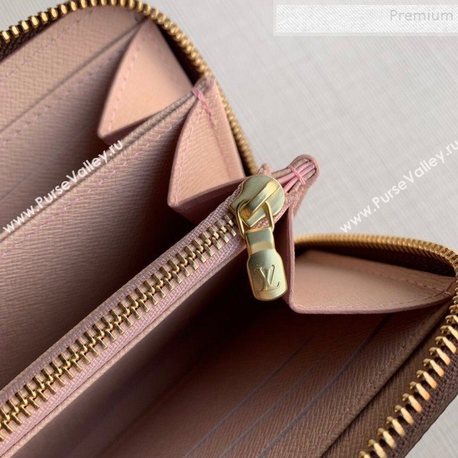 Louis Vuitton Monogram Canvas Print Zippy Wallet M68487 Pink 2019 (KD-9111817)
