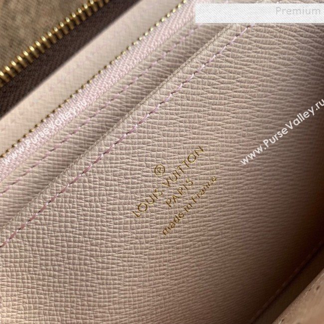 Louis Vuitton Monogram Canvas Print Zippy Wallet M68487 Pink 2019 (KD-9111817)