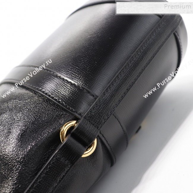 Gucci 1955 Horsebit Bucket Bag 602118 Black Leather 2019 (DLH-9111902)