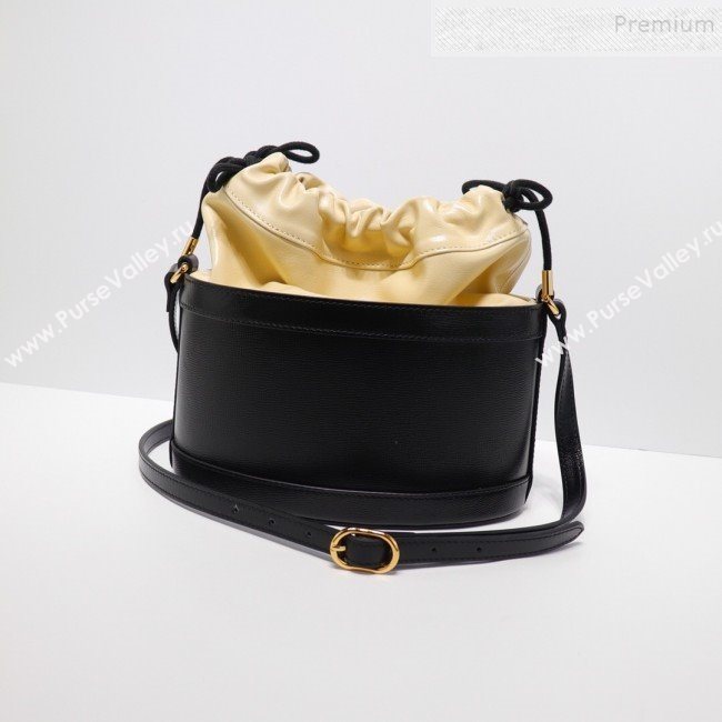 Gucci 1955 Horsebit Bucket Bag 602118 Apricot/Black 2019 (DLH-9111905)