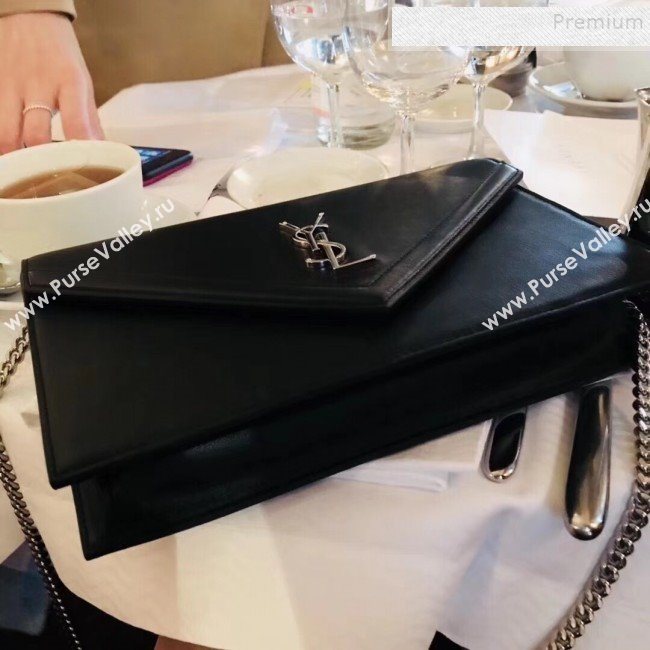 Saint Laurent Le Sept Chain Shoulder Bag in Black Calfskin 511262 2019 (JD-9111918)