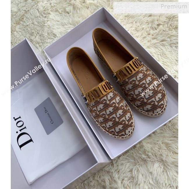 Dior JAdior Espadrilles in Coffee Oblique Canvas 2019 (HANB-9112007)