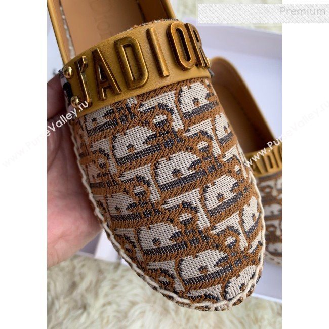 Dior JAdior Espadrilles in Coffee Oblique Canvas 2019 (HANB-9112007)