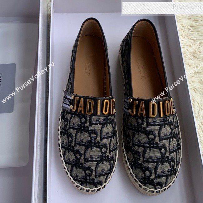 Dior JAdior Espadrilles in Blue Oblique Canvas 2019 (HANB-9112008)