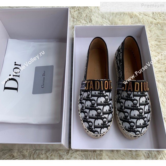 Dior JAdior Espadrilles in Black Oblique Canvas 2019 (HANB-9112010)