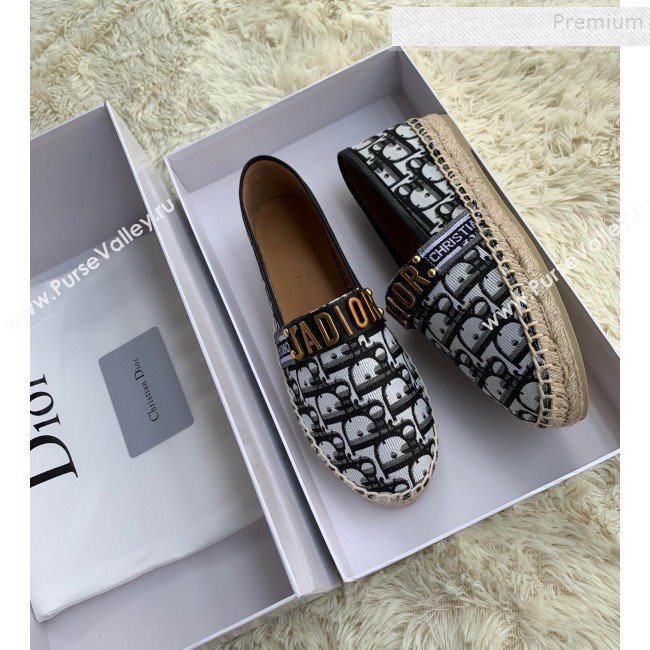 Dior JAdior Espadrilles in Black Oblique Canvas 2019 (HANB-9112010)