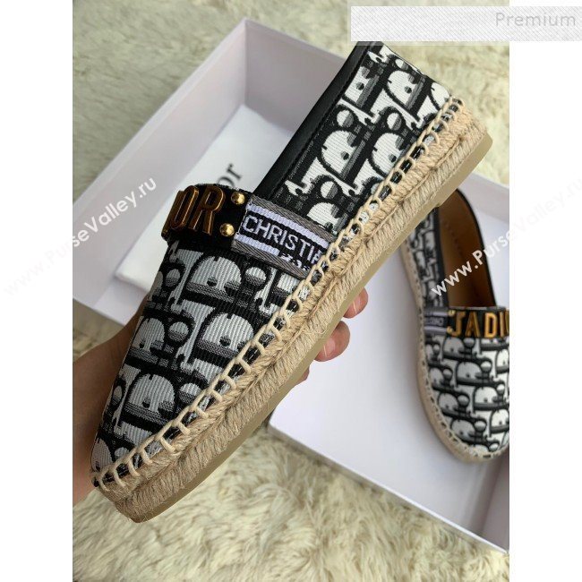 Dior JAdior Espadrilles in Black Oblique Canvas 2019 (HANB-9112010)