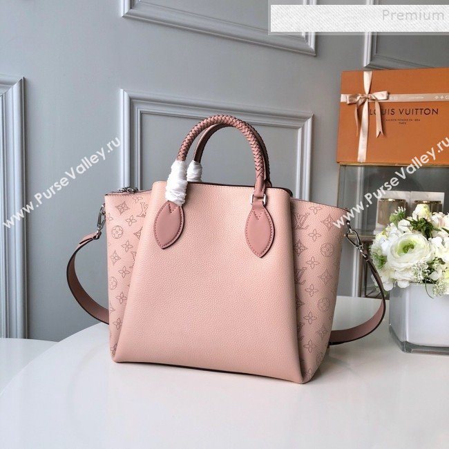 Louis Vuitton Haumea Mahina Perforated Leather Top Handle Bag M55030 Pink 2019 (KD-9112110)