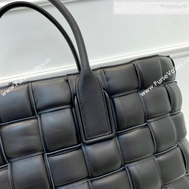 Bottega Veneta Padded Cassette Nappa Lambskin Large Tote Bag Black 2019 (XYD-9112116)