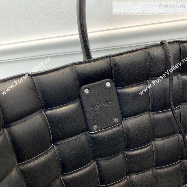 Bottega Veneta Padded Cassette Nappa Lambskin Large Tote Bag Black 2019 (XYD-9112116)