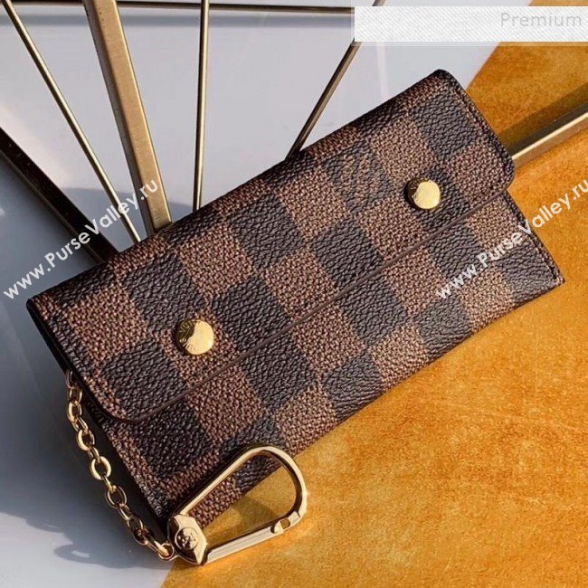 Louis Vuitton Damier Ebene Canvas Key Holder and Coin Purse M60029   (KIKI-9111947)